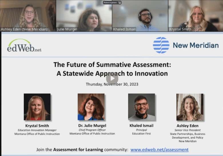 WEBINAR RECORDING – The Future of Summative Assessment: A Statewide Approach to Innovation